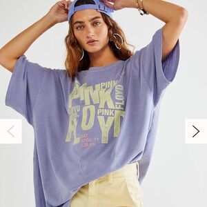 Daydreamer LA x Free People Pink Floyd 1970 graphic tee in purple lilac